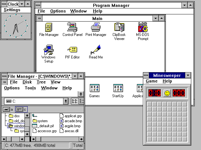 Figure 1: Windows 3.1 Nightmare